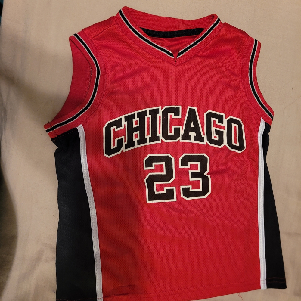Chicago Kids Tank Top - Red and Black